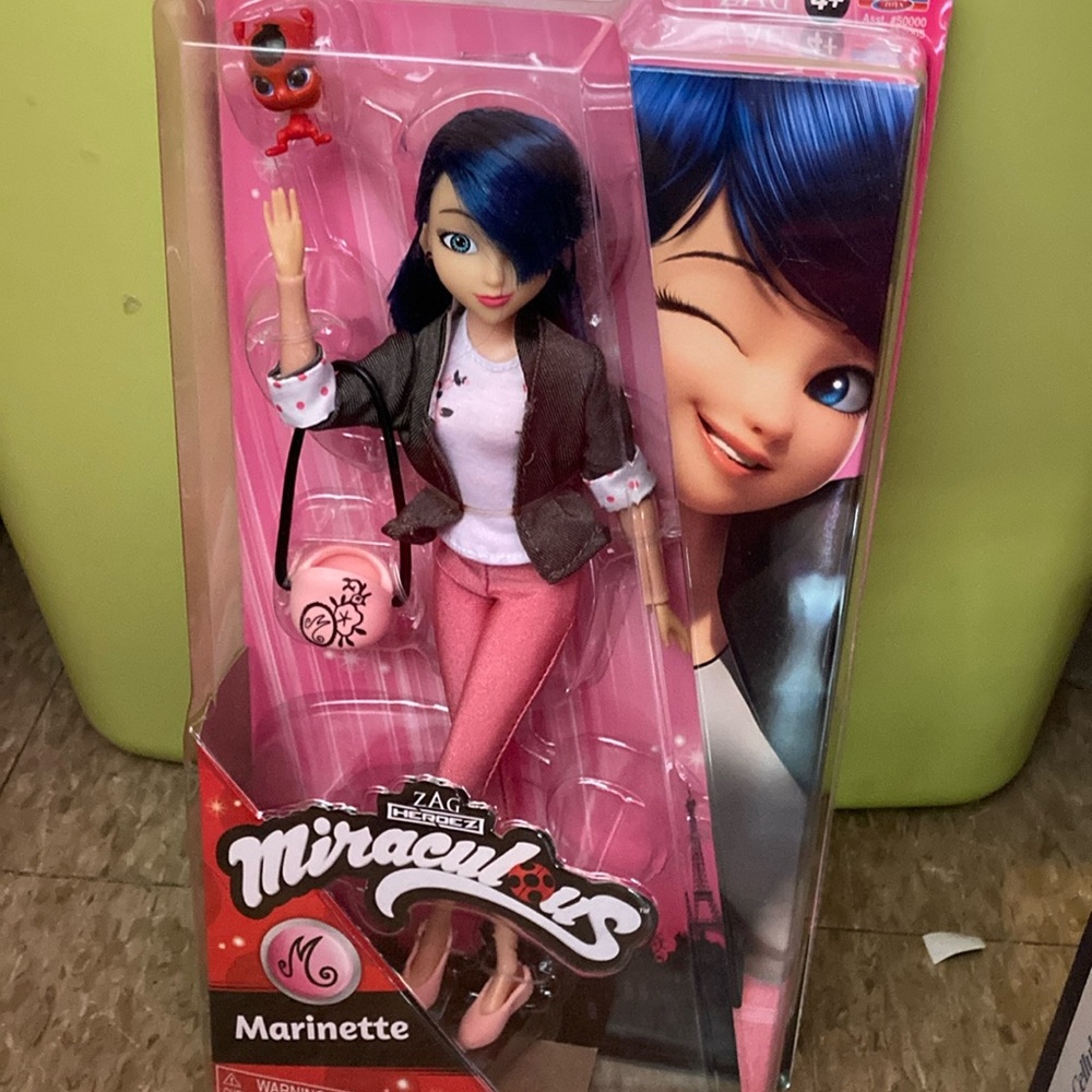 Ladybug Marinette Action Figure - Blue Hair, Pink Outfit